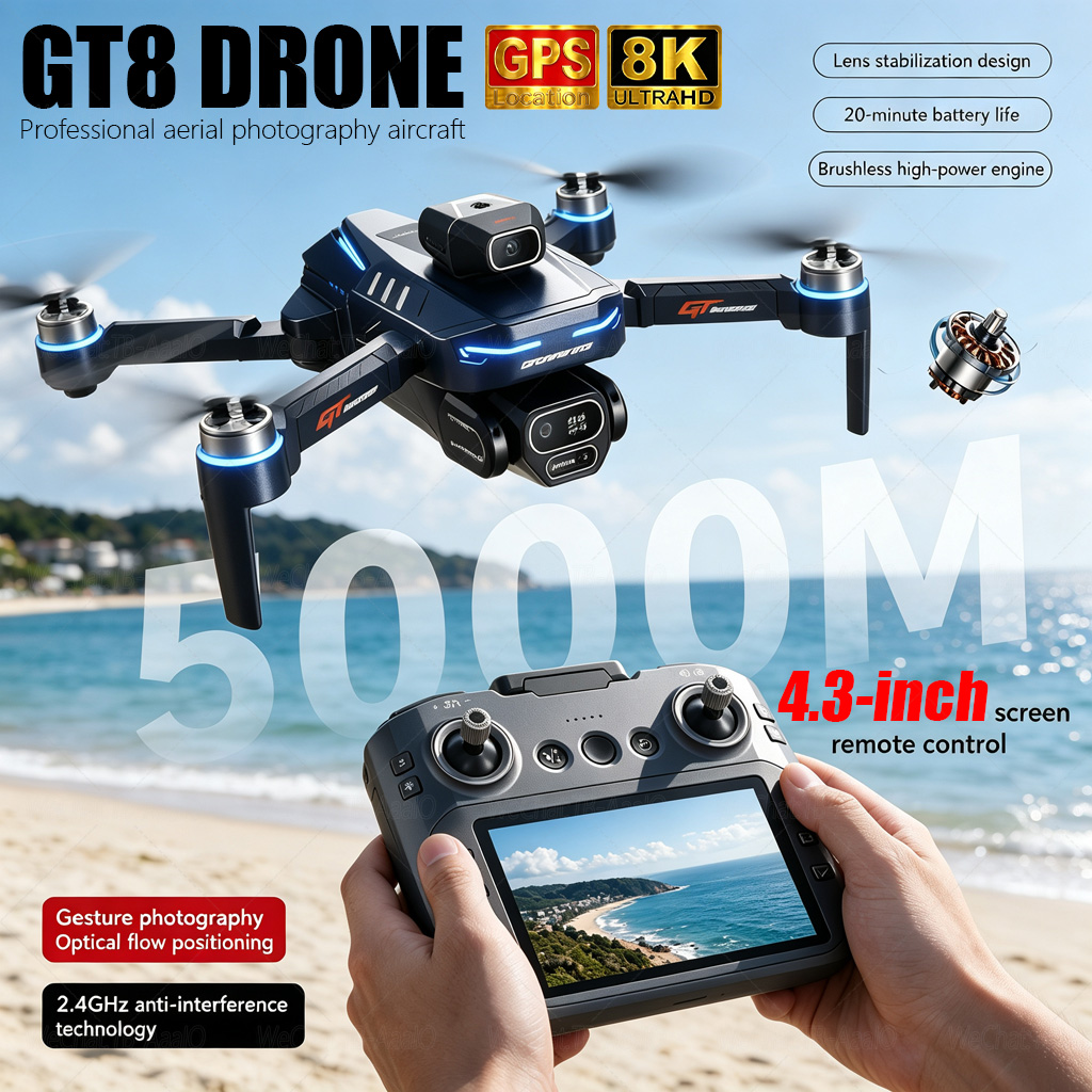 Drone Ae Rc - Drone RC GT8 HD BARU 4K