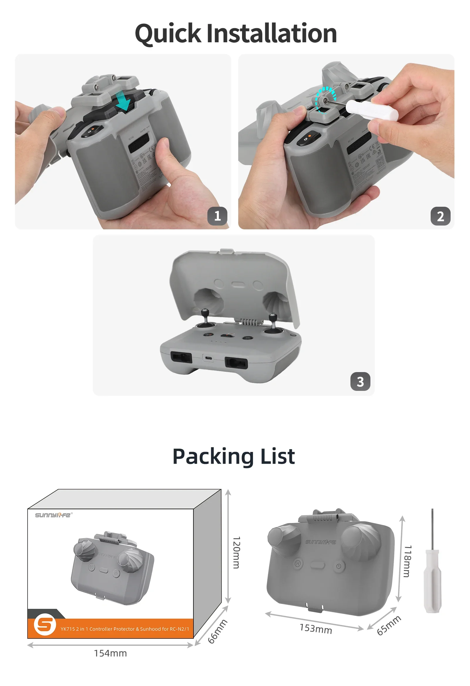Pelindung Kontroler 2 in 1 Sun - Drone Rc Cover ulasan dan harga