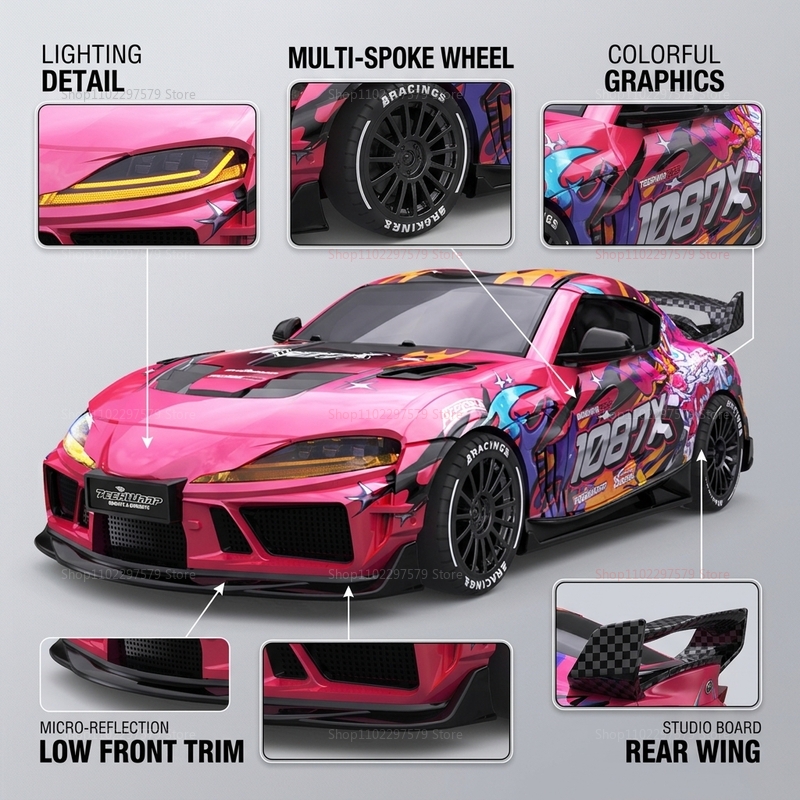 Mobil RC Drift Skala 1:43, Kec - Drone Ae Rc ulasan dan harga